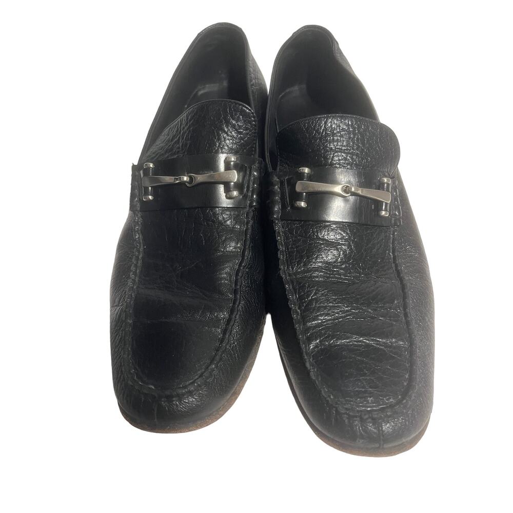 Gambinelli Made in Colombia size 42 black leather loafers